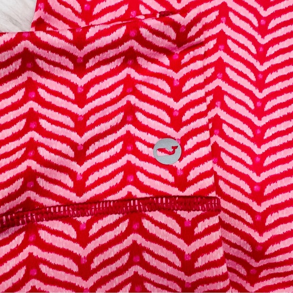 Vineyard Vines Women’s Whale Tail Performance Legging Rhododendron Color - Picture 3 of 8